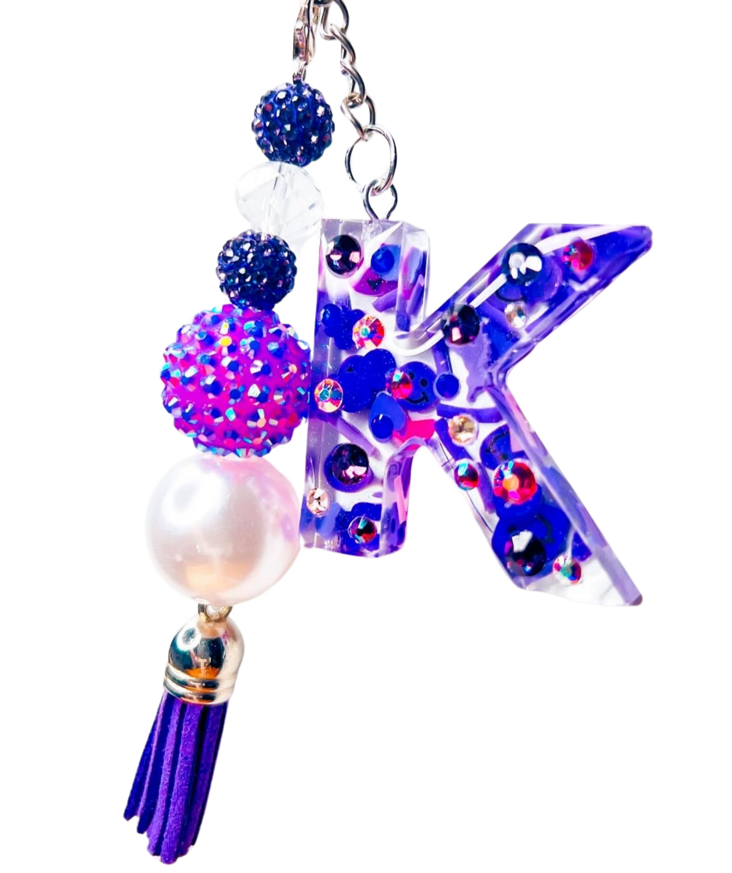 Everything Purple Initial Charm - Sparkle Studio Accessories