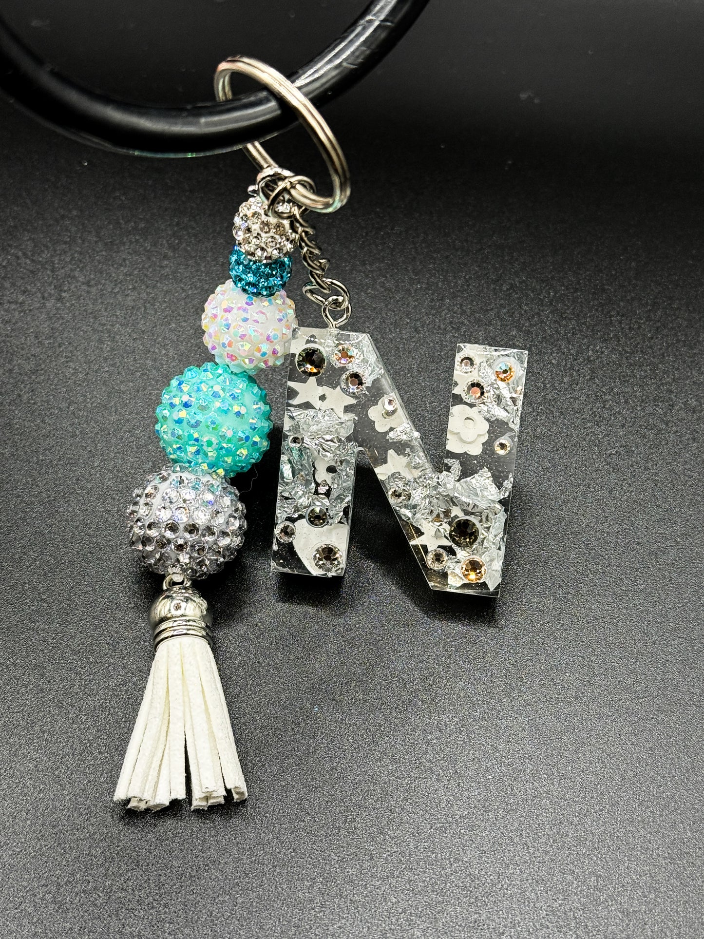 Classic Silver and Gold Foil Keychain - Accessories by Sparkle Studio