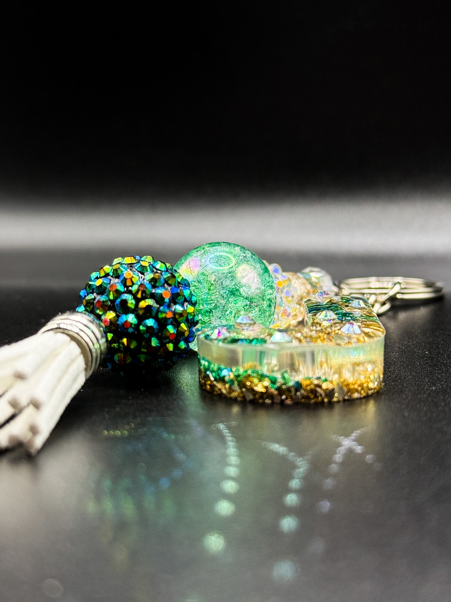 Sand and Shell Initial Keychain – Accessories by Sparkle Studio