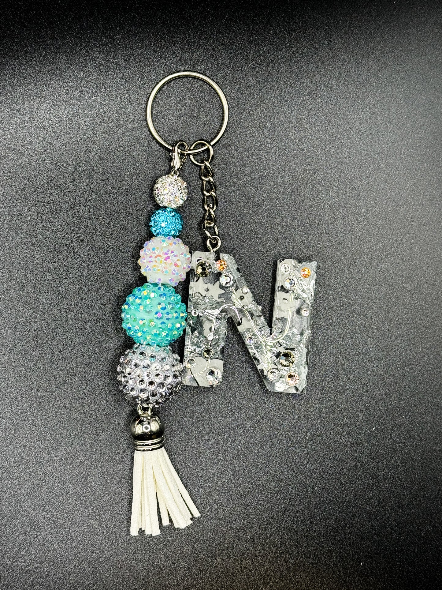 Classic Silver and Gold Foil Keychain - Accessories by Sparkle Studio