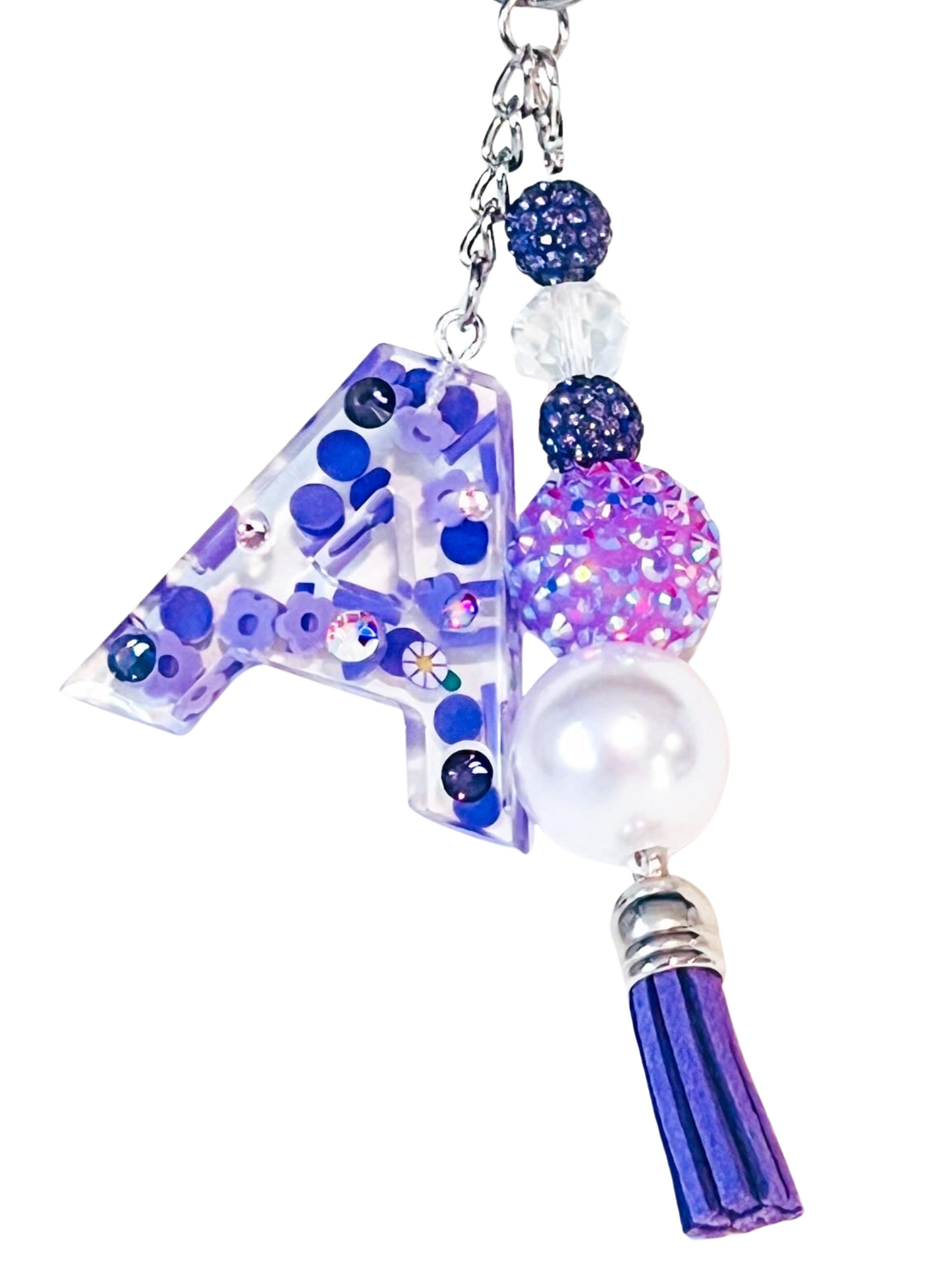 Everything Purple Initial Charm - Sparkle Studio Accessories