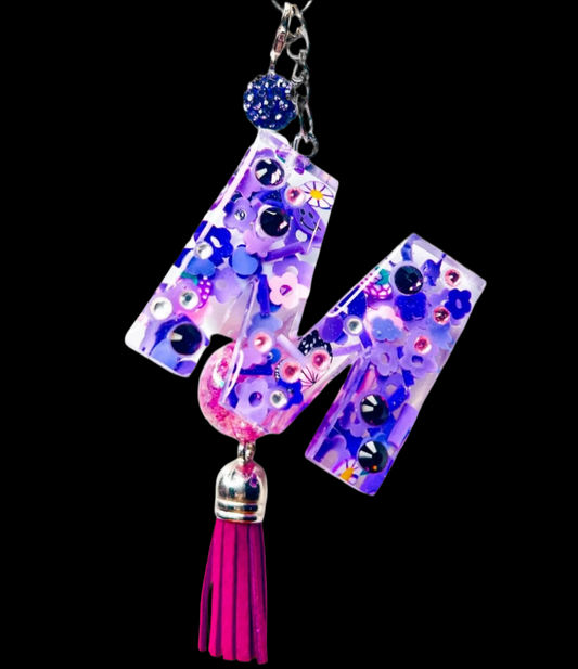 Everything Purple Initial Charm - Sparkle Studio Accessories