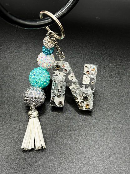 Classic Silver and Gold Foil Keychain - Accessories by Sparkle Studio